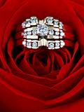 Wedding ring in rose