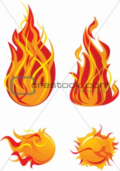 Flame elements