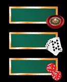 Casino banners set