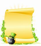 St. Patrick's Day blank Letter