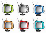 Old tv television (vector)