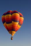Multi-colored hot air ballon