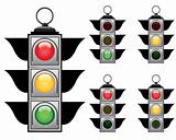 traffic lights set