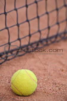 tennis ball at the court 