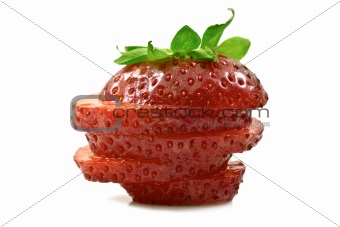 Sliced strawberry