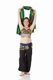 Young belly dancing girl