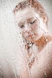showering woman