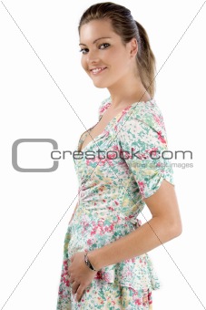 Young woman in Summer dress