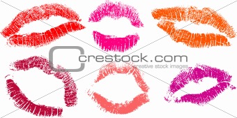 Red lipstick marks