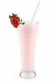 fresh strawberry milkshake