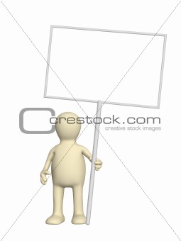 Puppet with message boards