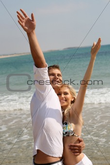 Young couple enjoying