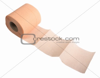 Pink toilet paper.