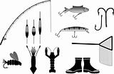 fishing gear vector illustration