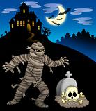 Mummy with haunted mansion