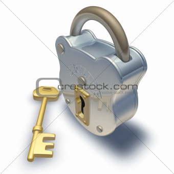 padlock and key 