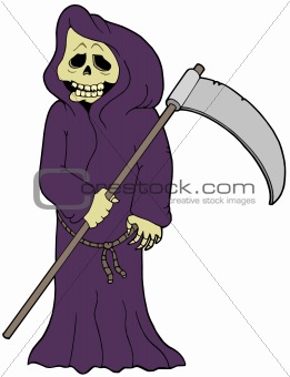 Cartoon grim reaper