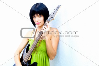 Woman Rocking Out