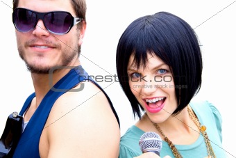 Man and Woman Rock Stars