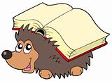 Hedgehog with book