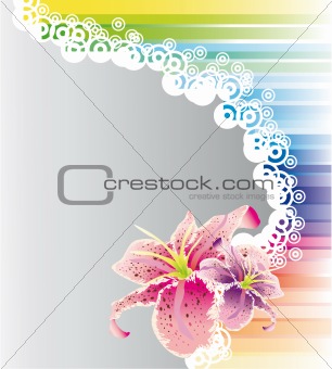 Colorful Flower Card 