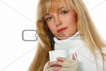 Girl with a cup