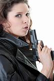 Woman With Handgun