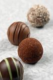 Chocolate truffles and pralines