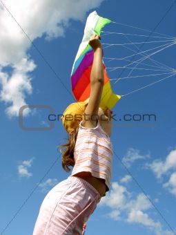 start flying kite