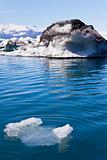 Melting Glacial Icebergs in the Lagoon, Jokulsarlon, Iceland
