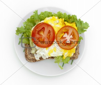 Egg sandwich.