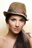 Young Woman wearing Hat