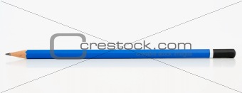 blue pencil isolated on white background