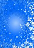 abstract christmas blue background