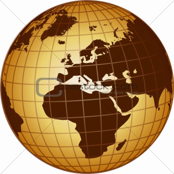 globe europe and africa