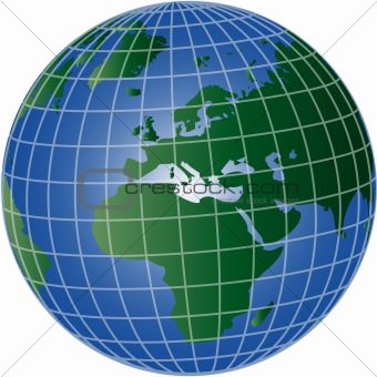 globe europe and africa