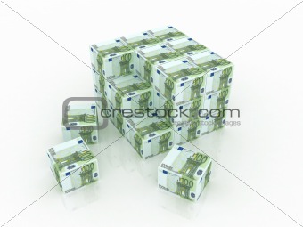 euro boxes in pile