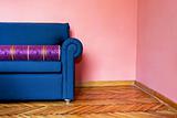 Blue sofa horizontal