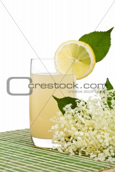 Elderberry flower flavored refreshing juice