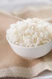 White rice in bowl
