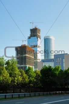 Construction of skyscrapers of the international business centre