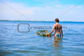 girl on the ocean