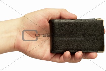 Business card holder (clipping path isolated)