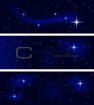Peaceful starry night, silent and tranquil