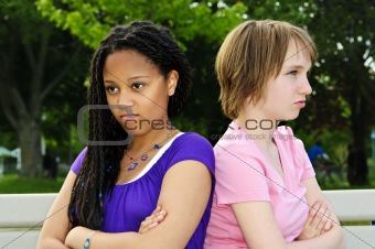 Angry teenage girls