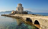 The watchtower of the medieval castle of Methoni, southern Greec