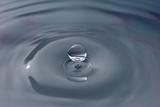 Water drop suspended in mid air