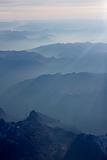 Europe, Italy, italian alps, aerial view