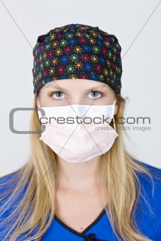 Medical Nurse with a Mask