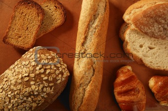 Varied bread still life